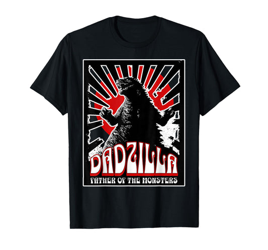 Vintage Dadzilla Father Of The Monsters Fathers Day T-Shirt