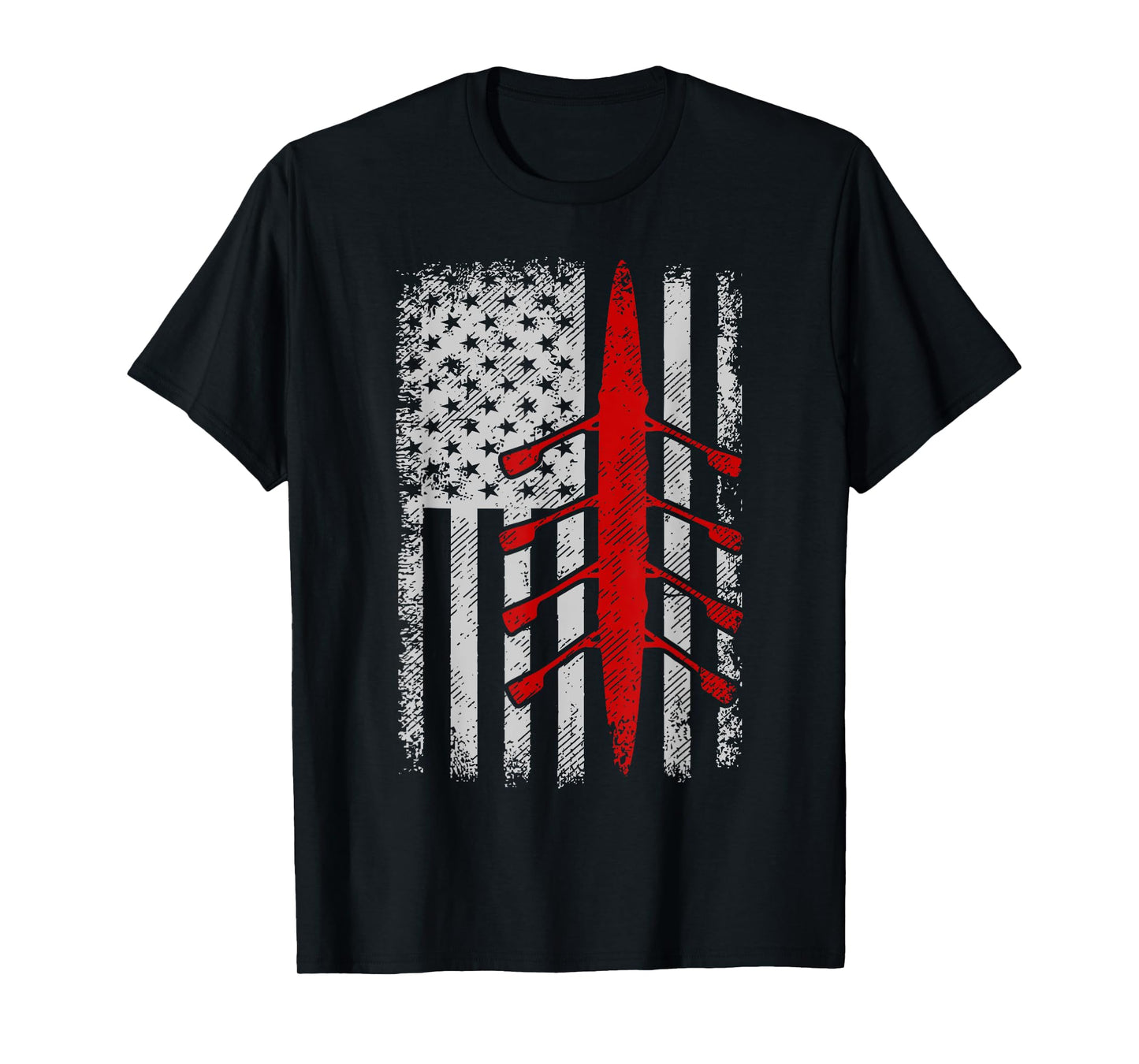American Flag Rowing T-Shirt