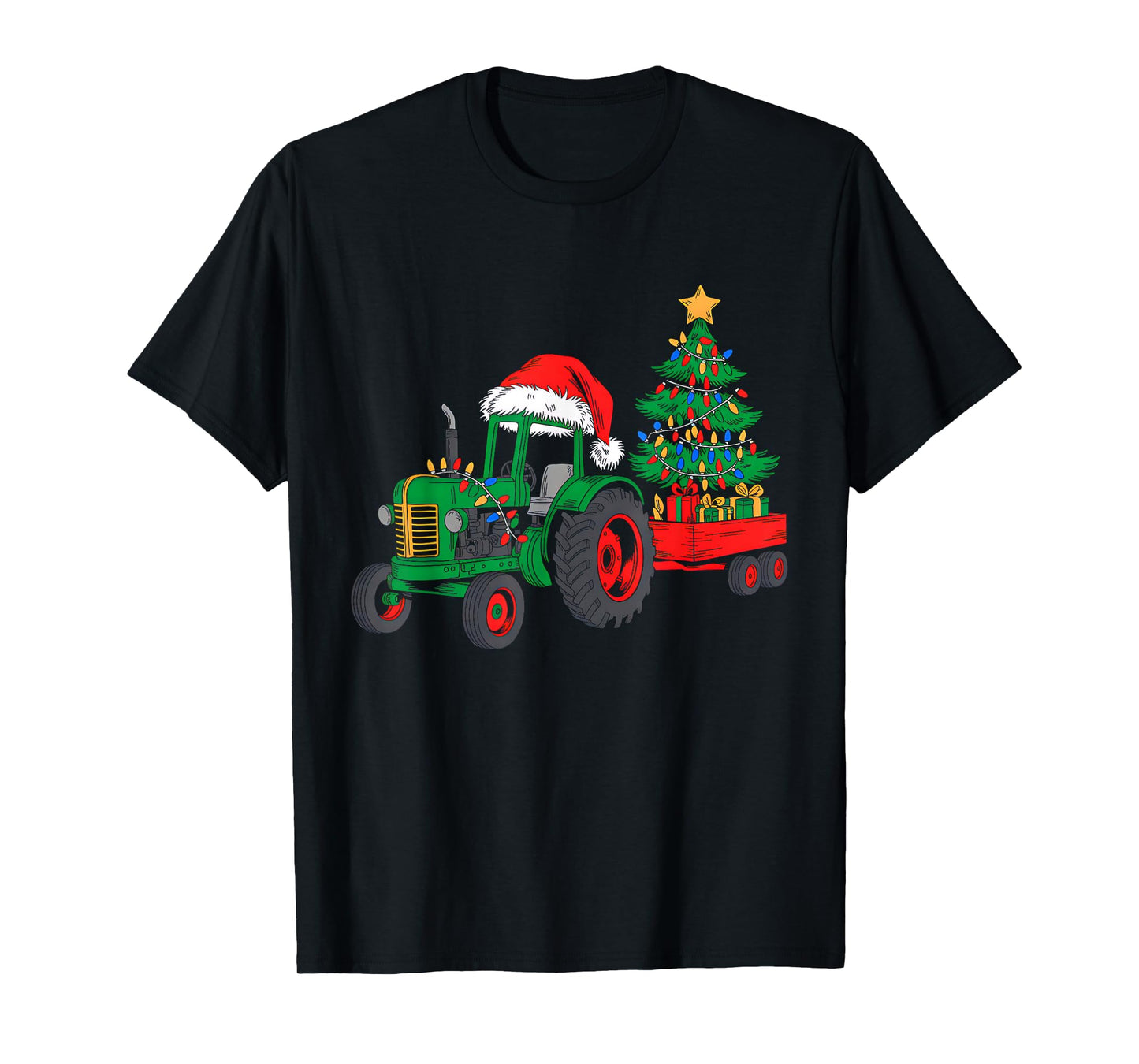 Christmas Tractor Santa Xmas Squad Farm Truck Funny Farmer T-Shirt