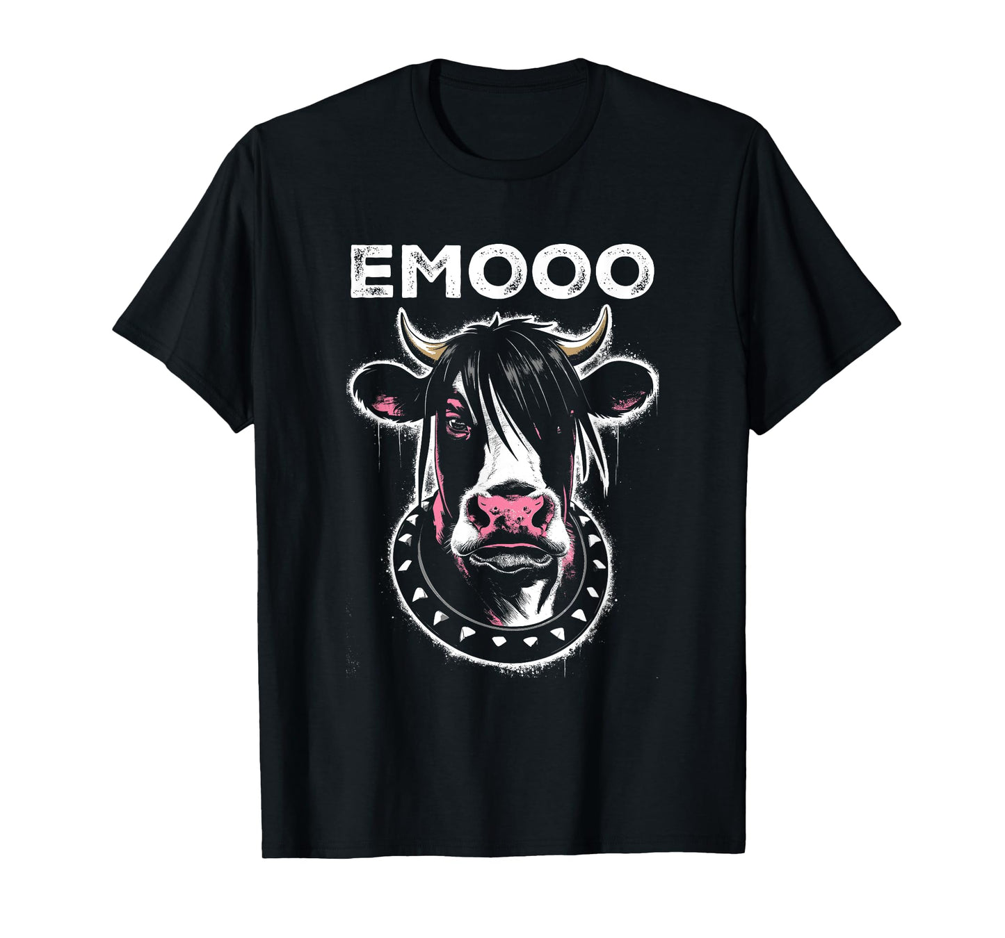 Emooo - Funny Graphic Emo Cow Pun Punk Grunge Lover T-Shirt