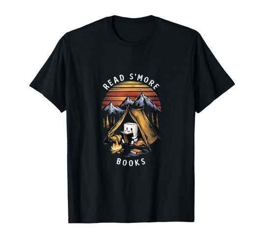 Read S'more Books Camping Outdoors Travel Campfire Smores T-Shirt