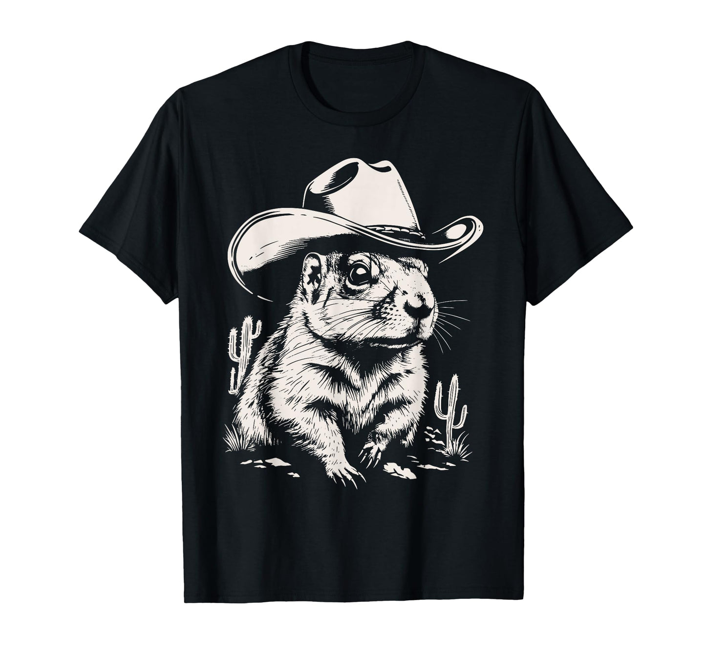 Vintage Cowboy Prairie Dog Western Rodeo Desert Animal T-Shirt