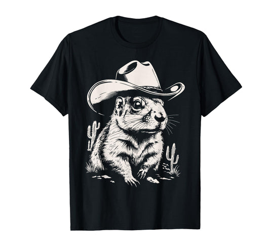 Vintage Cowboy Prairie Dog Western Rodeo Desert Animal T-Shirt