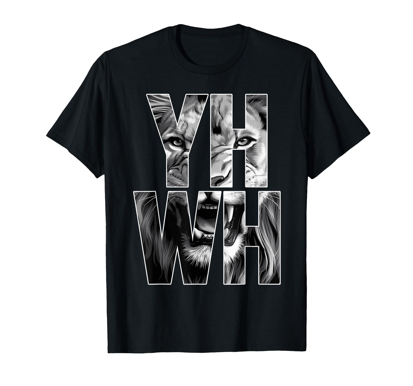 Yhwh Lion Of Judah Yahweh In Hebrew Jesus Christian T-Shirt