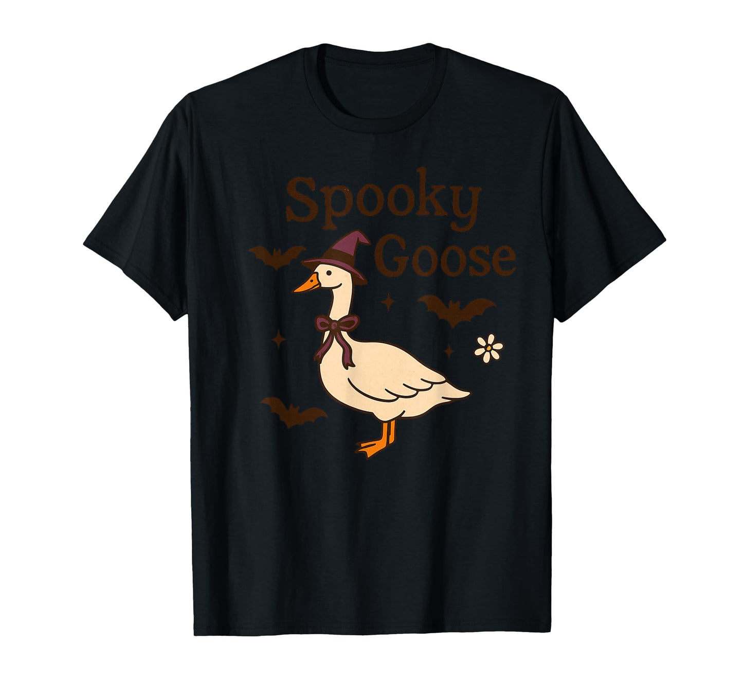 Spooky Goose Halloween Witch T-Shirt