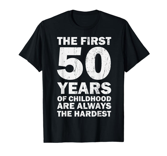 Vintage 50th Birthday Decorations Men Gag Funny 50 Birthday T-Shirt