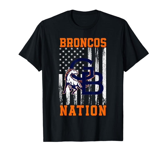 George Bush Broncos Logo Nation HS T-Shirt
