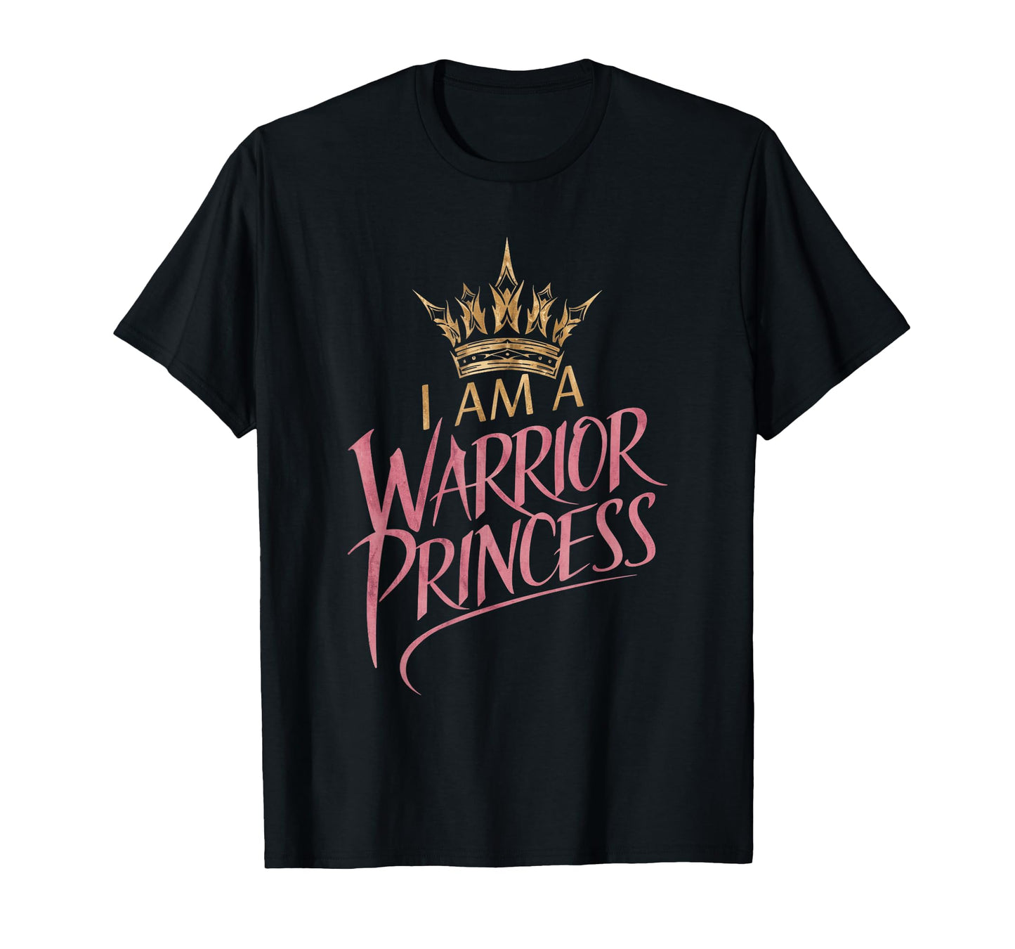 Empowering Inspirational Warrior Princess Quote Girls Women T-Shirt