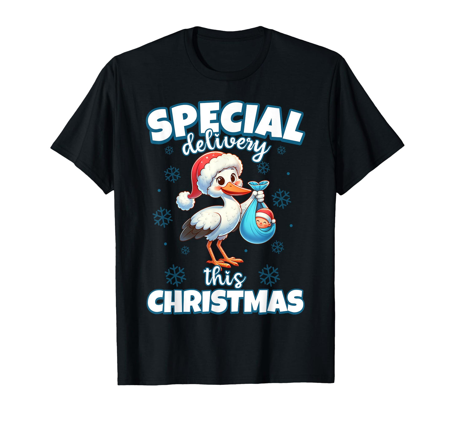 Special Delivery Baby Announcement Christmas T-Shirt