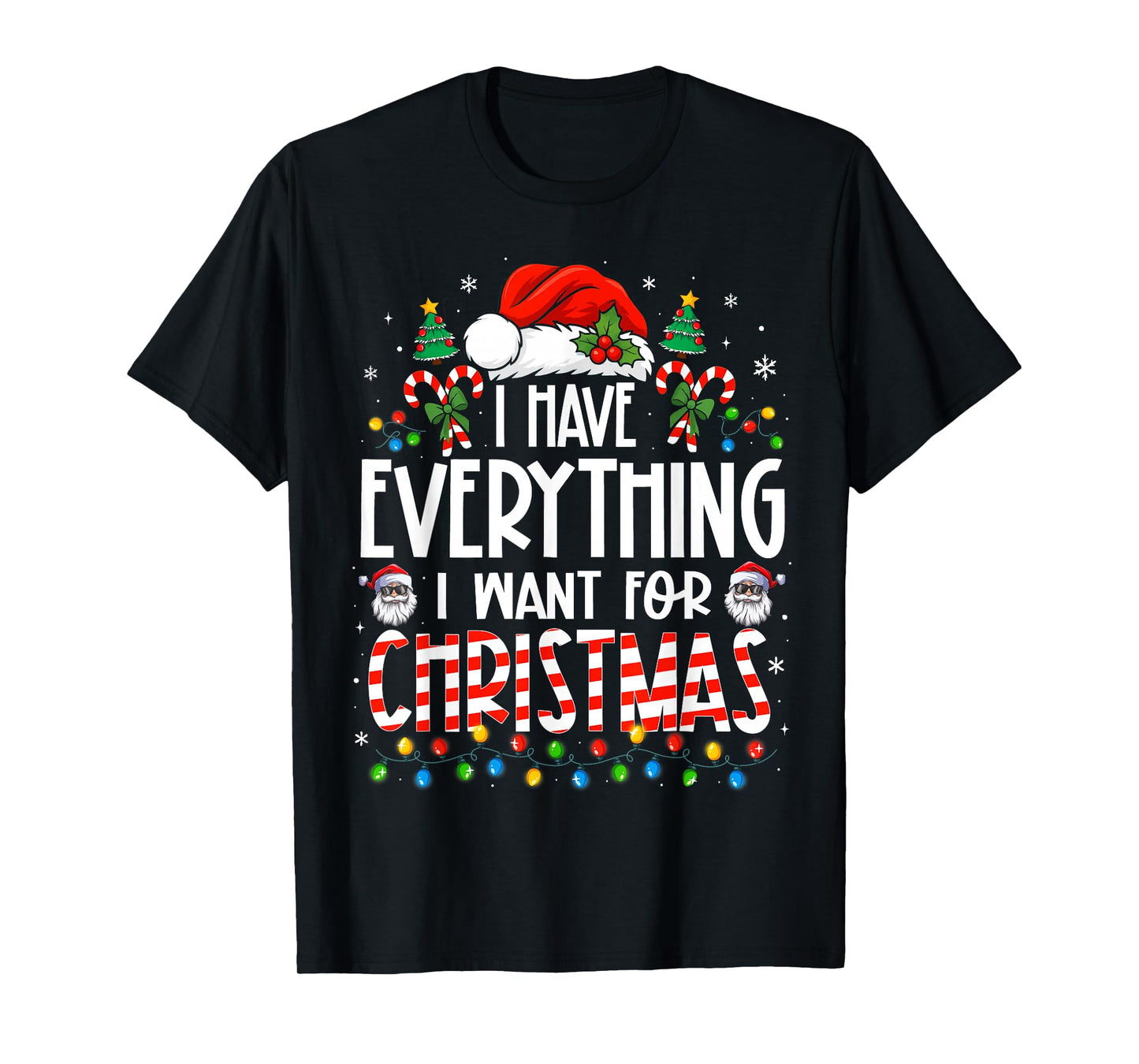 I Have Everything I Want for Christmas Matching Couples Xmas T-Shirt