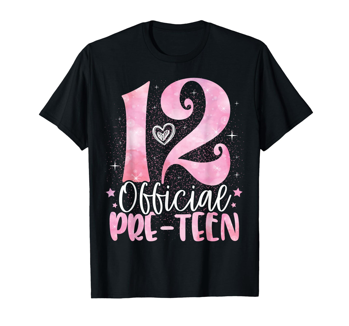 12 Official Pre-Teen 12th Birthday Girl 12 Year Old T-Shirt