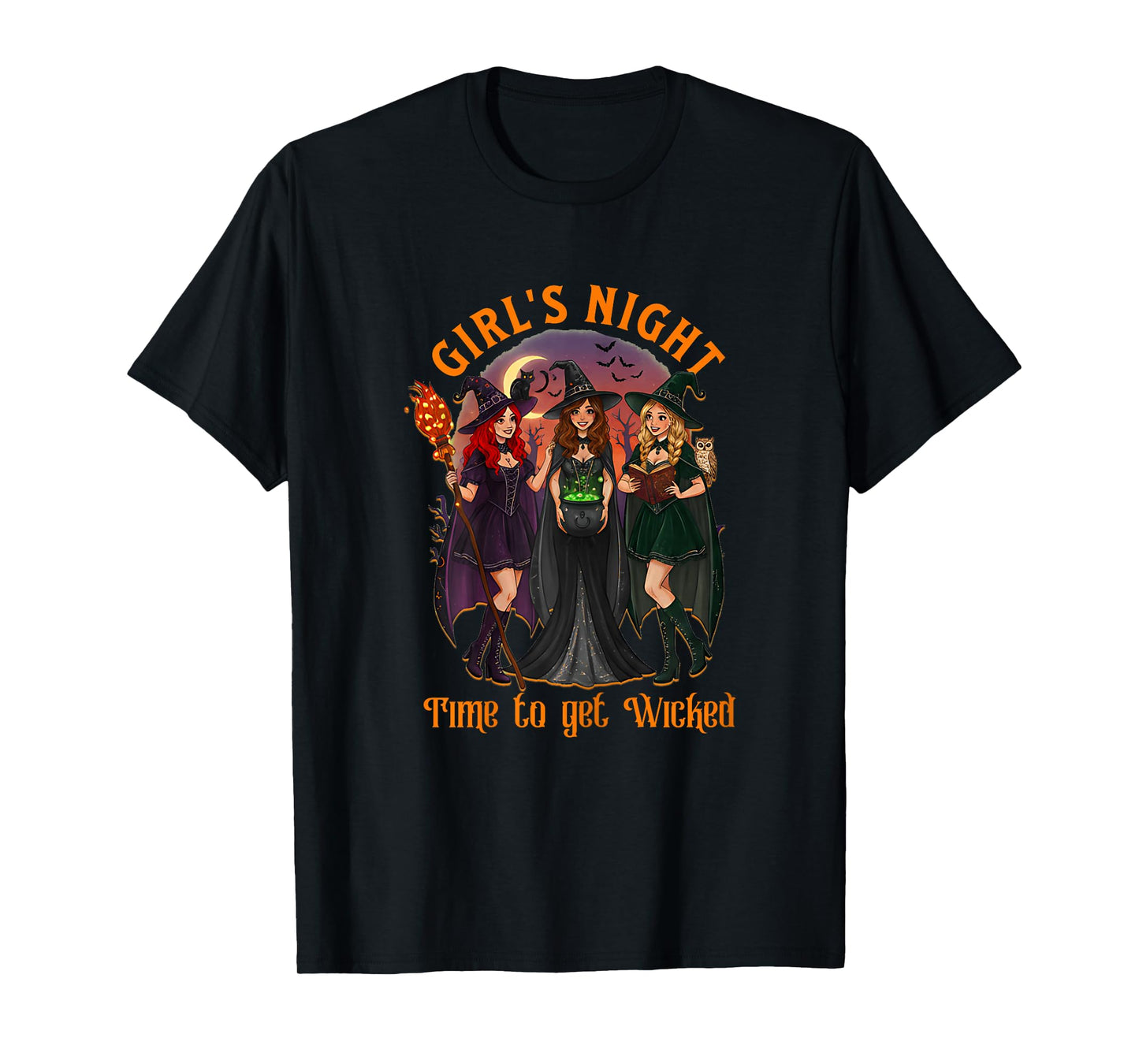 Halloween Girls Night s Party Groups s Witch Theme T-Shirt
