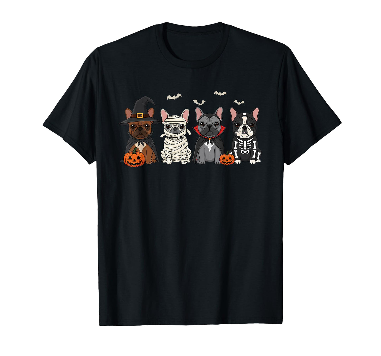 Mummy French Bulldog Halloween French Bulldog Witch Dog Mom T-Shirt
