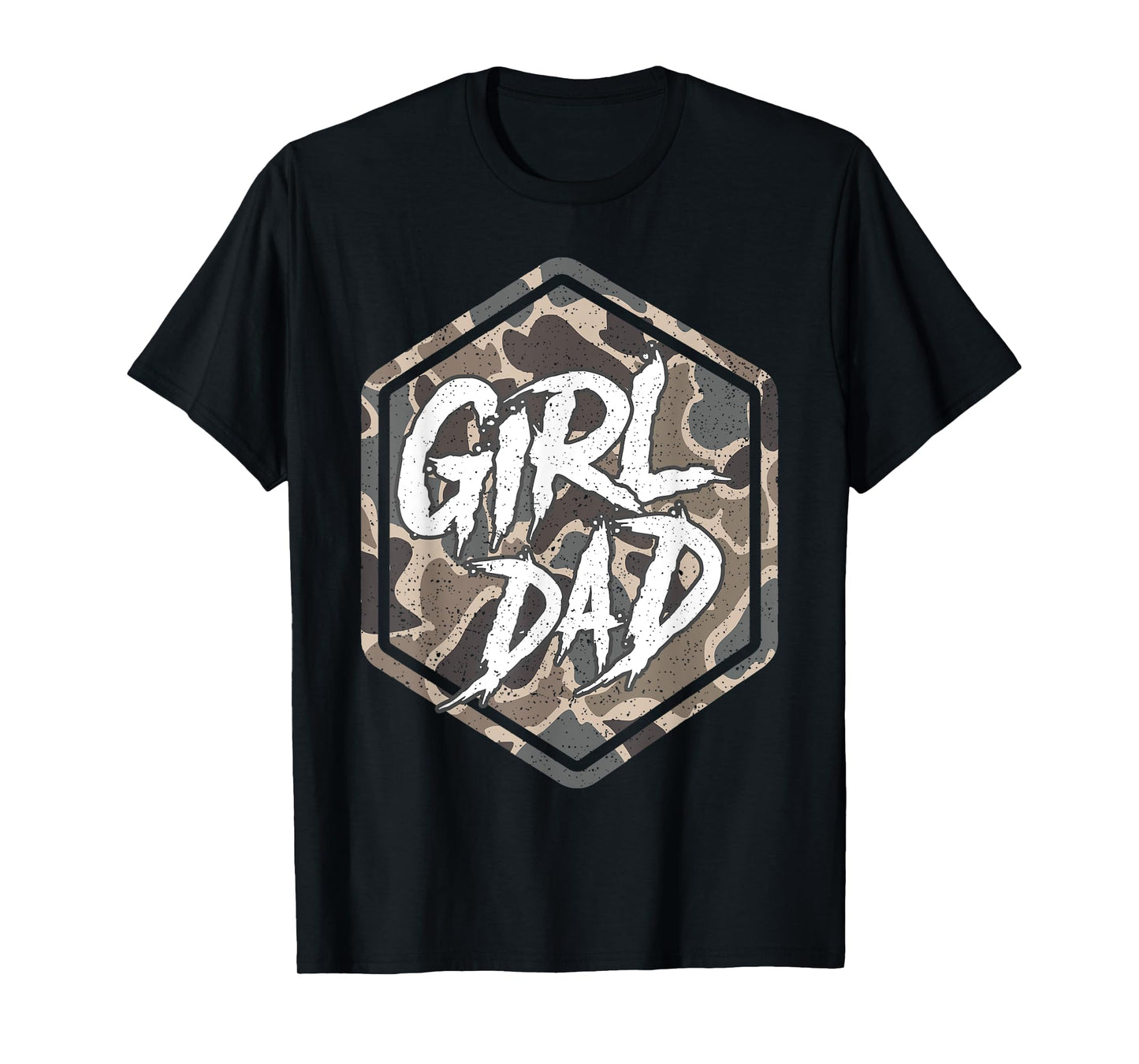 Vintage Dad Hunting Dad Camouflage Camo Dad Mens T-Shirt