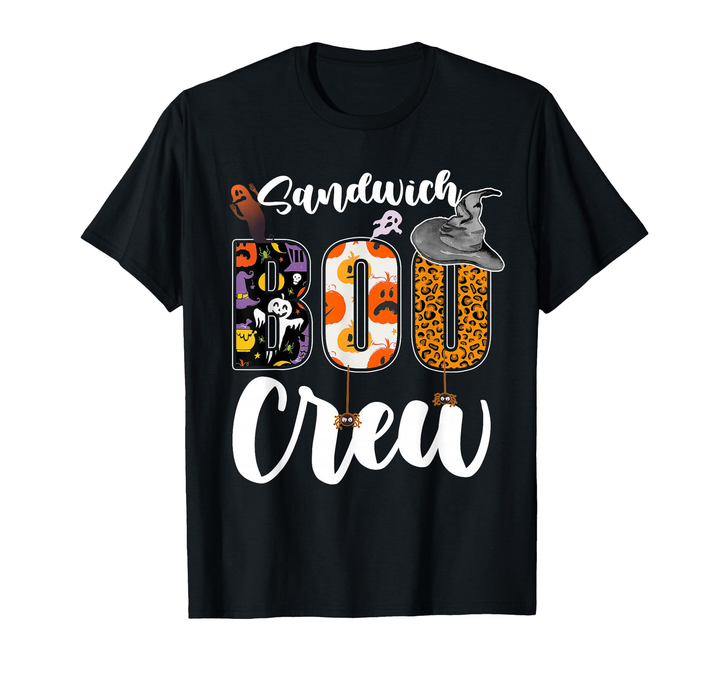Sandwich Boo Crew Halloween Match Grill Press T-Shirt