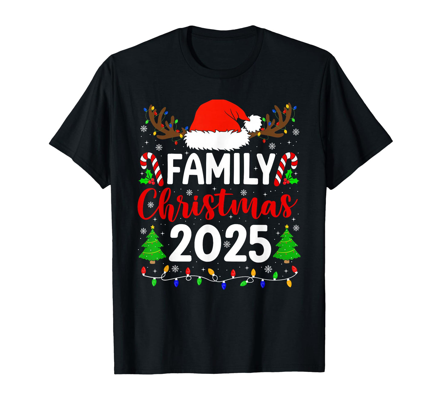 Family Christmas 2025 Funny Xmas Family Men Women Kids T-Shirt