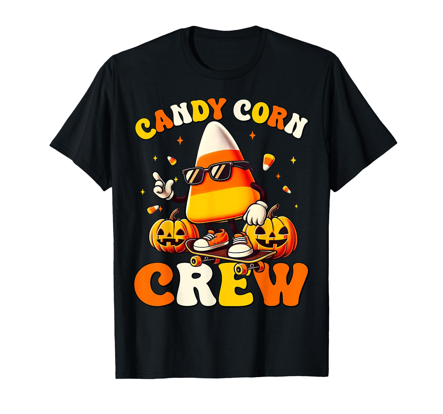 Candy Corn Crew Halloween Costume Family Friends Matching T-Shirt