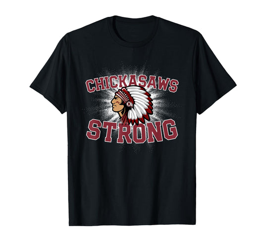 Blytheville Chickasaws Logo Strong Flag HS T-Shirt