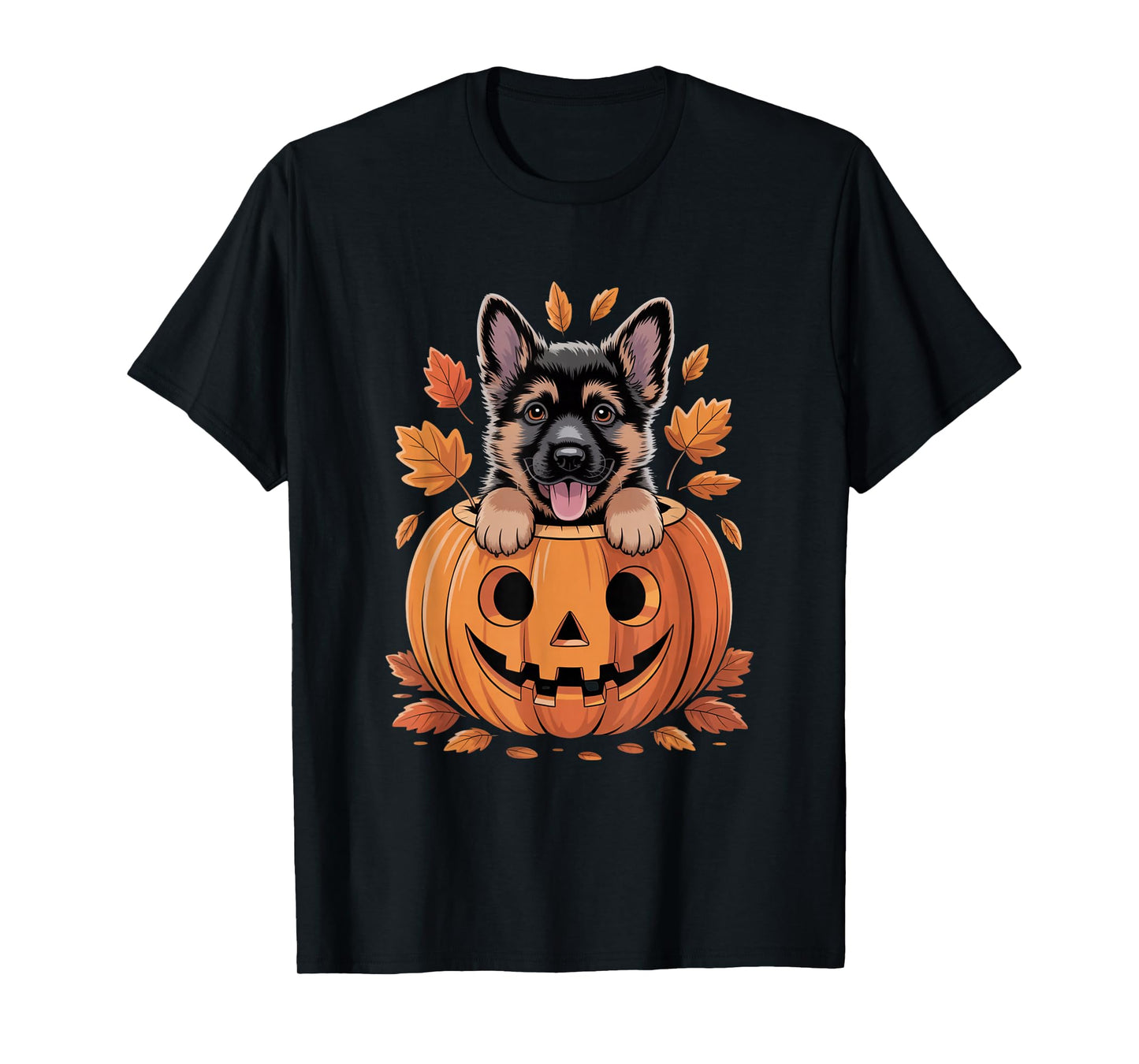 Witch Pup Pumpkin Tee – Cute Gothic Dog Halloween T-Shirt