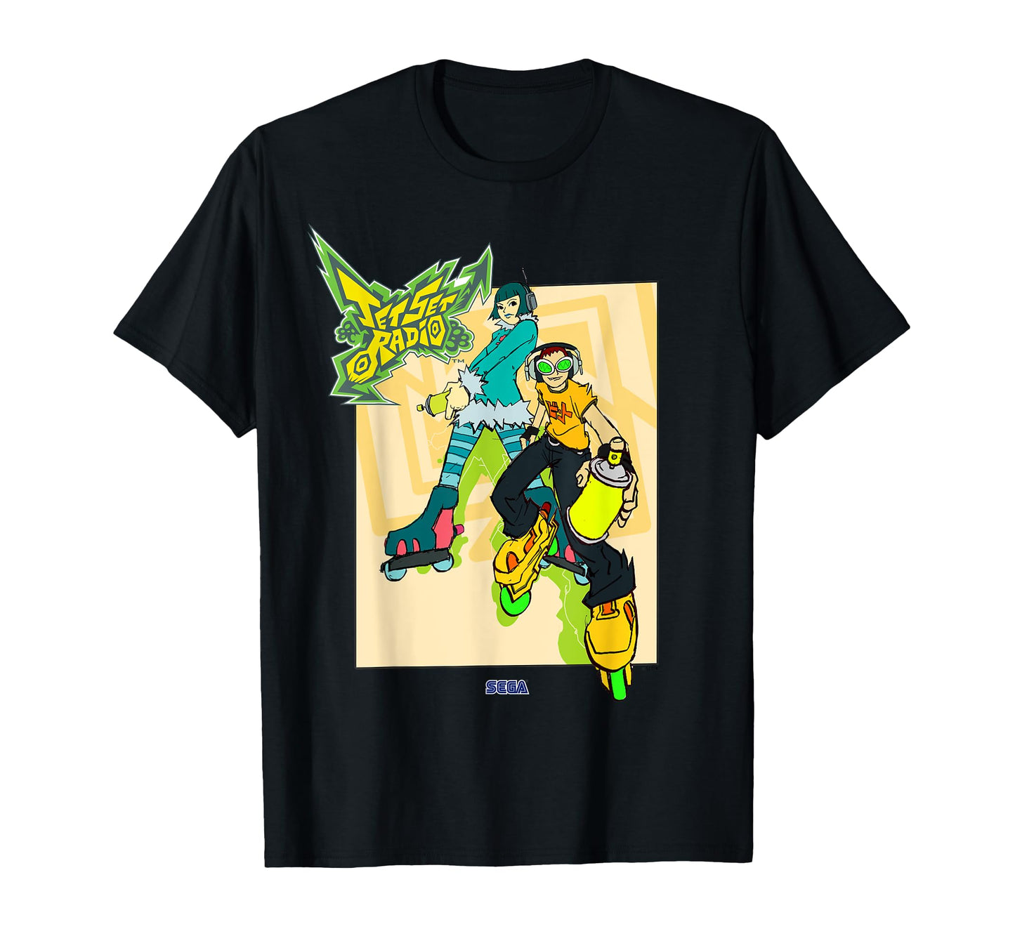 Jet Set Radio duo Mew, Beat SEGA Dreamcast video game T-Shirt