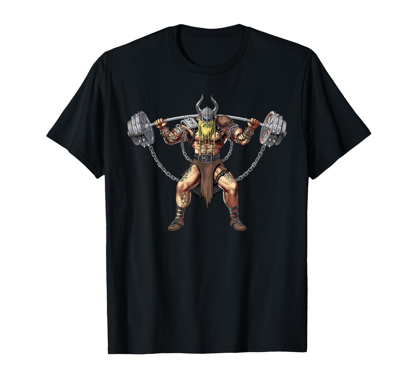 Viking Warrior Bodybuilding Gym Weightlifting Powerlifting T-Shirt