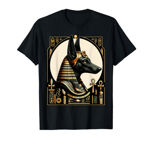 Streetwear 80s 90s Egypt retro Egyptian God Anubis T-Shirt
