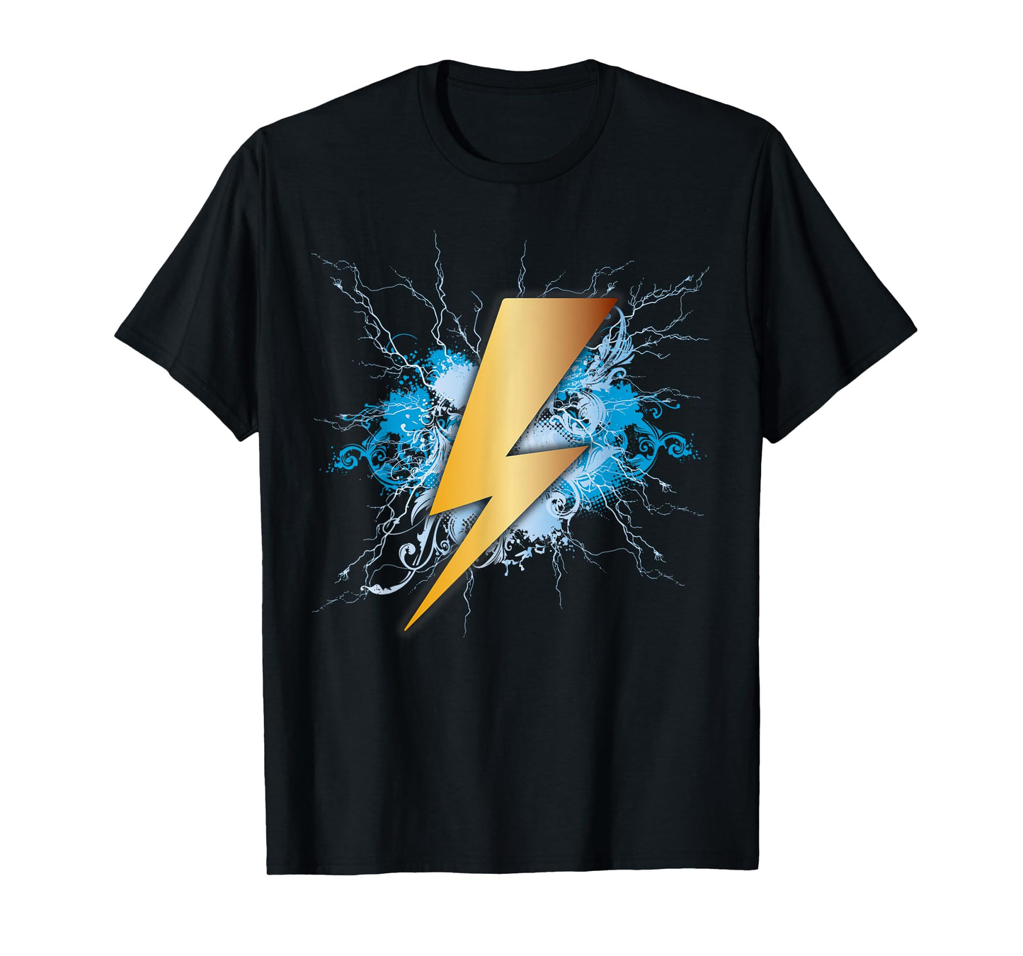 Lighting Bolt Blue Thunderbolt Electrical Storm T-Shirt