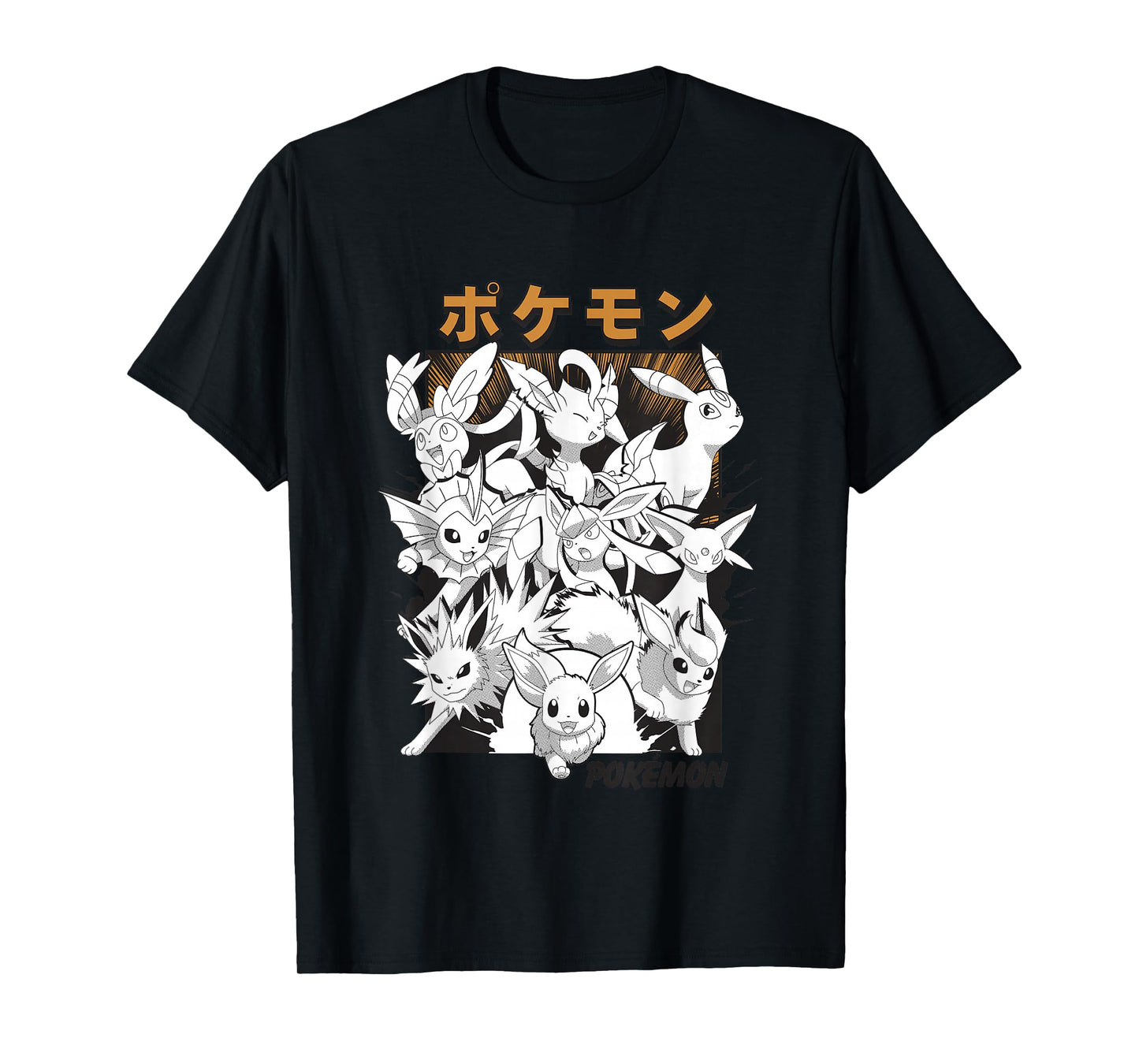 Pokémon Eevee & Eeveelutions Epic Mashup Vintage Poster T-Shirt