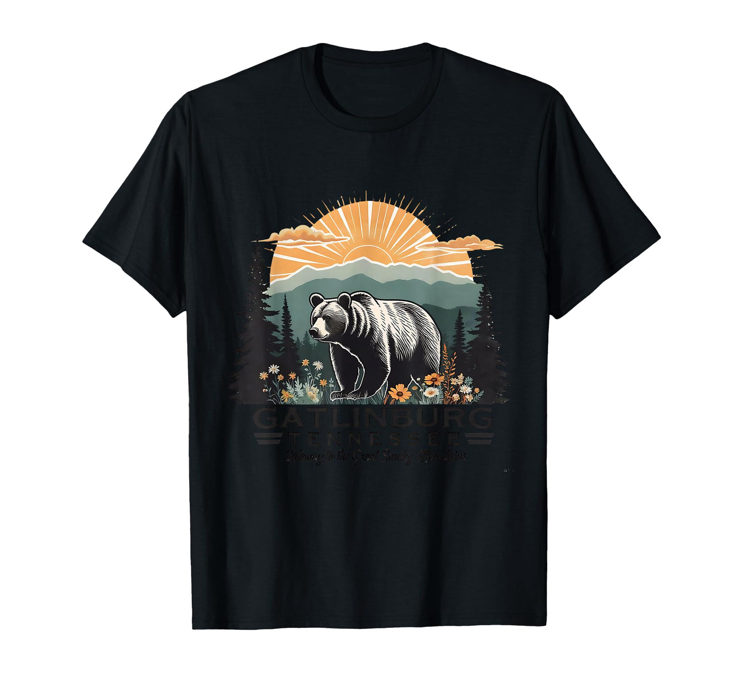 Gatlinburg Tennessee Great Smoky Mountains Bear T-Shirt