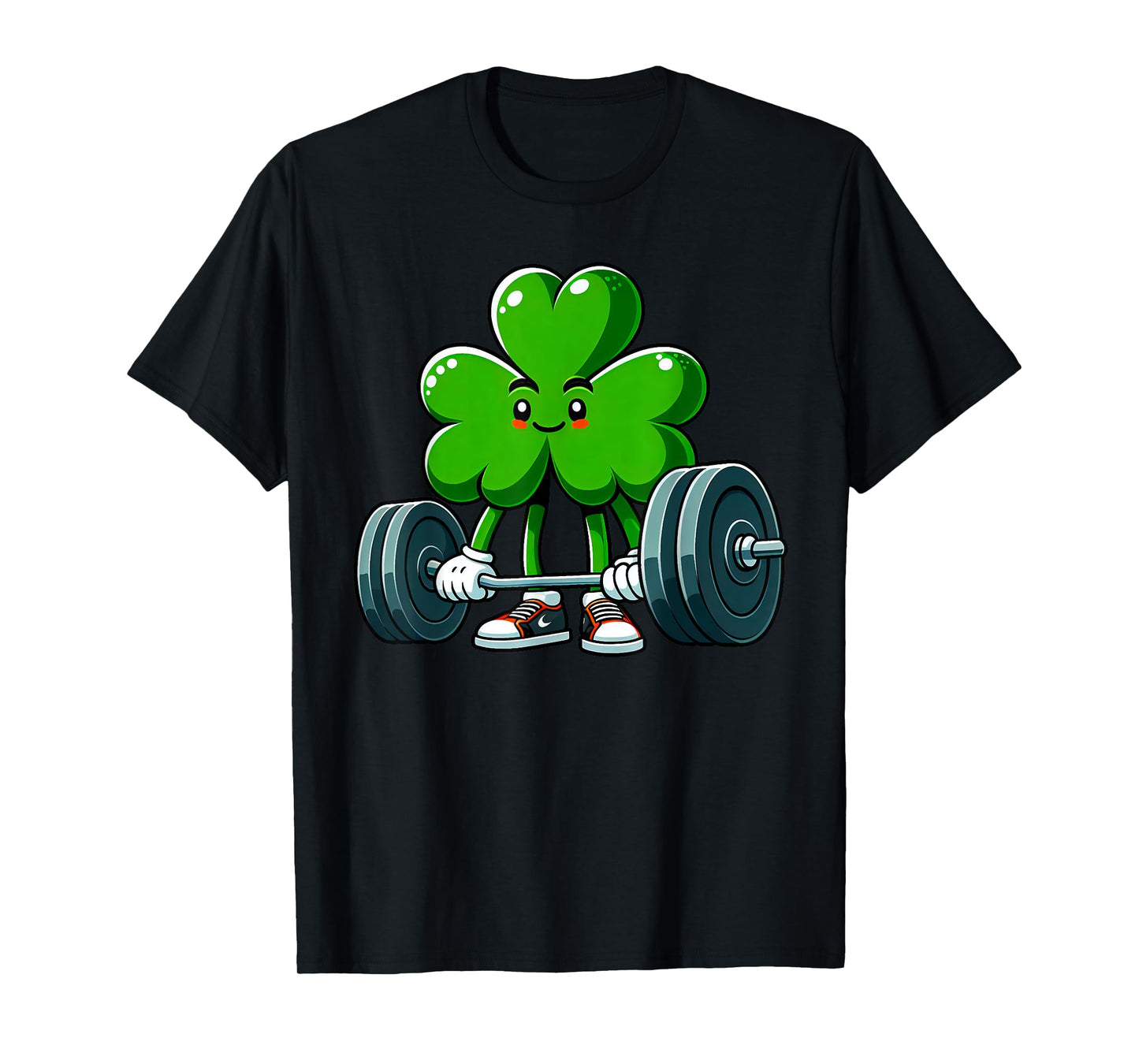 Weightlifing Funny Fitness Workout Gym Shamrock Patricks Day T-Shirt