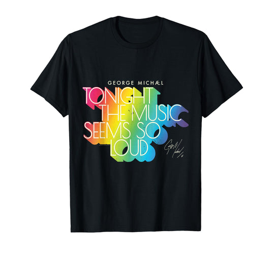 George Michael Tonight the Music Retro Rainbow (Light) T-Shirt