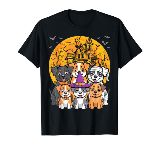Dog Ghost Witch Mummy Halloween Costume Men Women Boy Girl T-Shirt