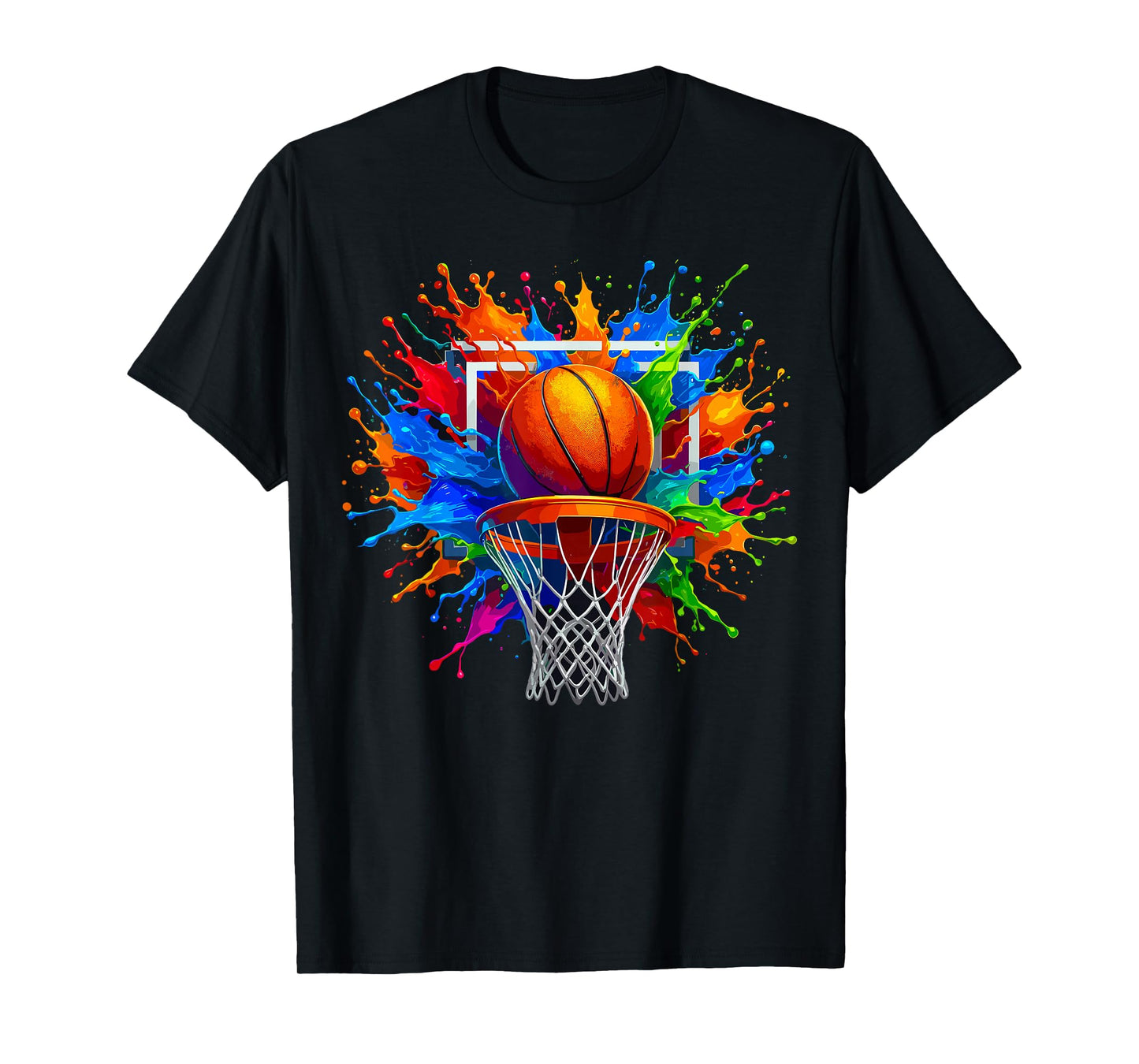 Basketball Color Splash Basketball T-Shirt