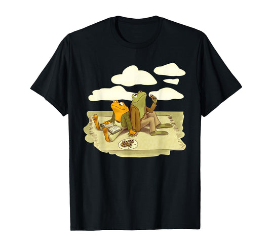Book Frog Toad Vintage Book Frog Book Frog Reading Book T-Shirt