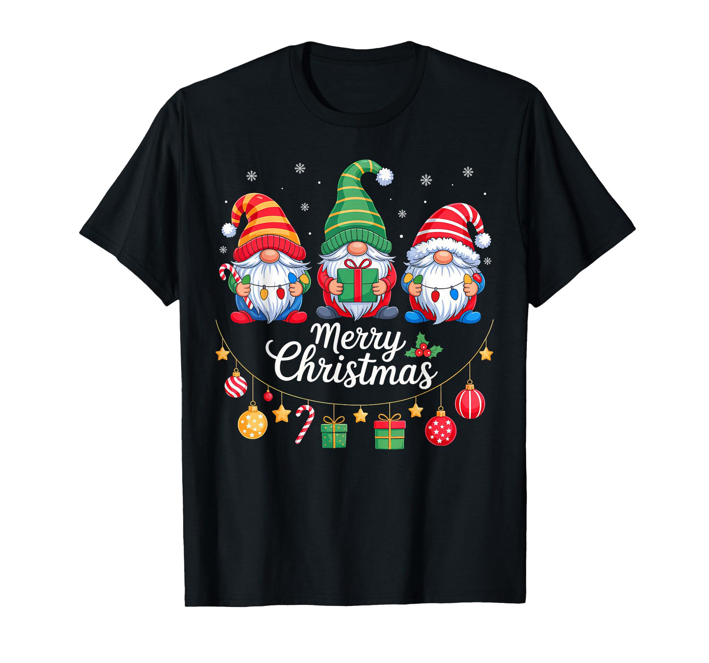 Gnomes Merry Christmas Matching Family Gnome Xmas Pajamas T-Shirt