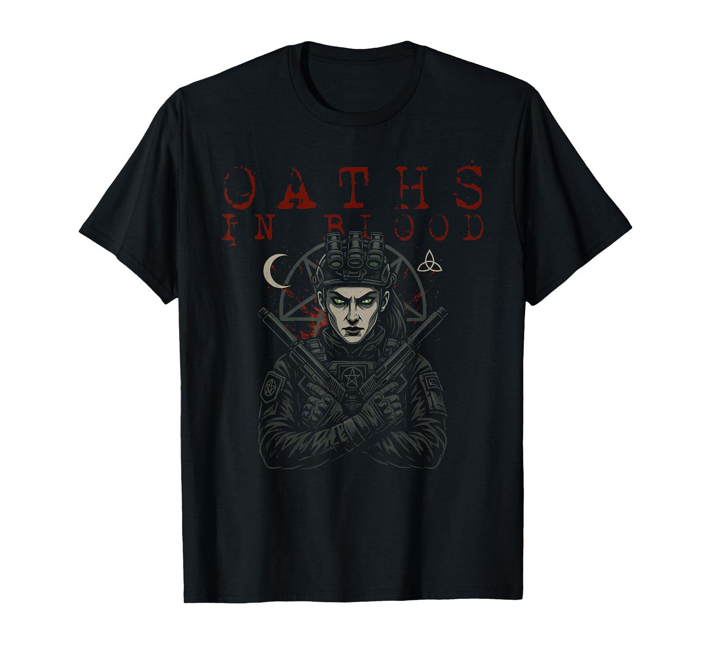 Halloween Witch Ops Oaths in Blood Military Witch T-Shirt