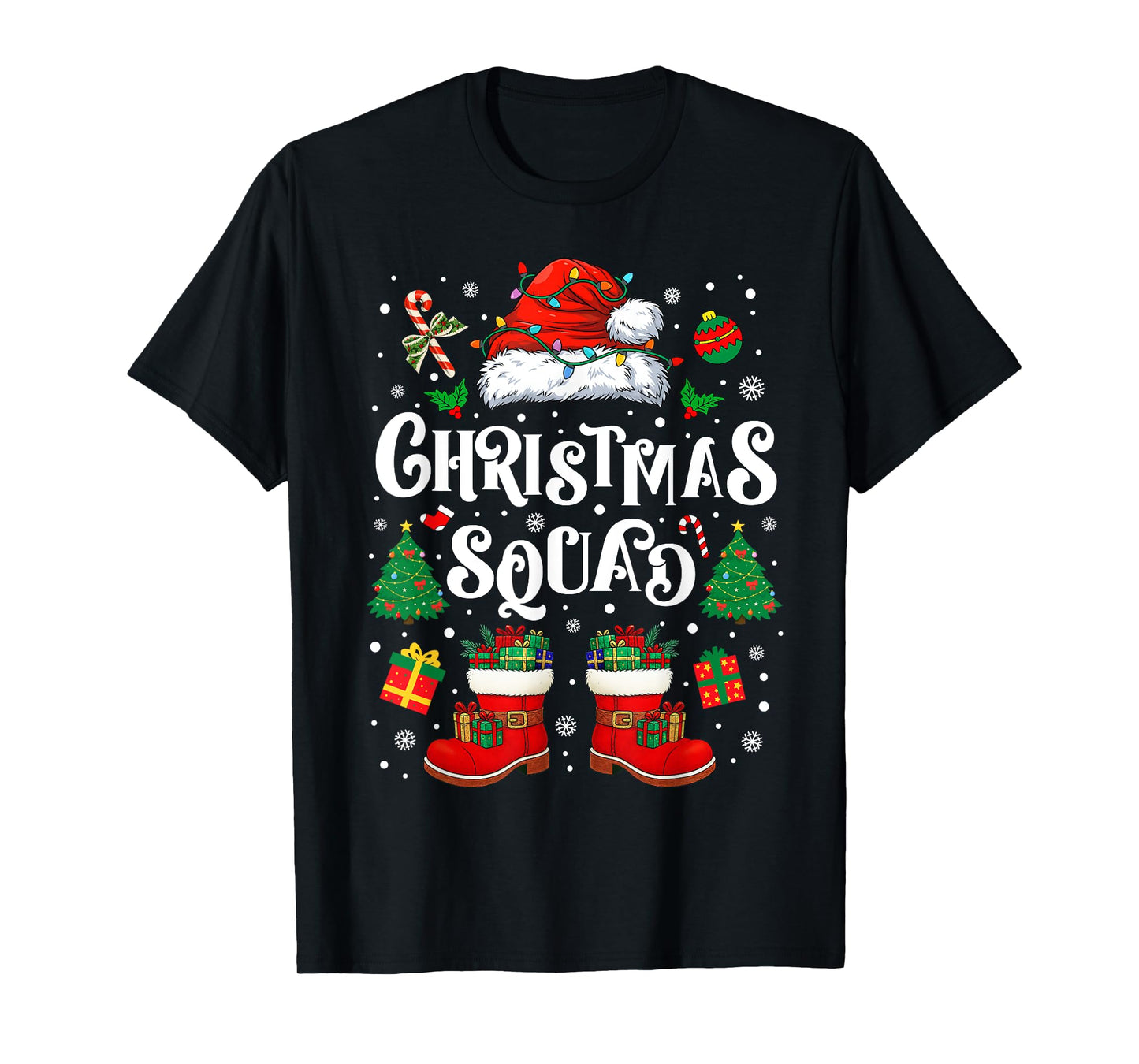Christmas Squad Xmas PJ Christmas Pajamas Family Kids Friend T-Shirt