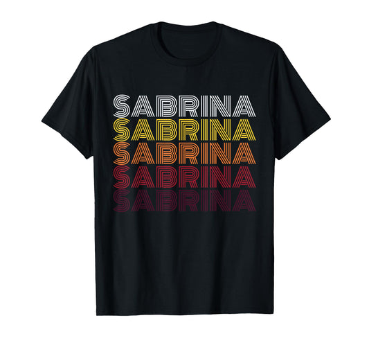 Personalized Name Sabrina Vintage Sabrina Retro T-Shirt