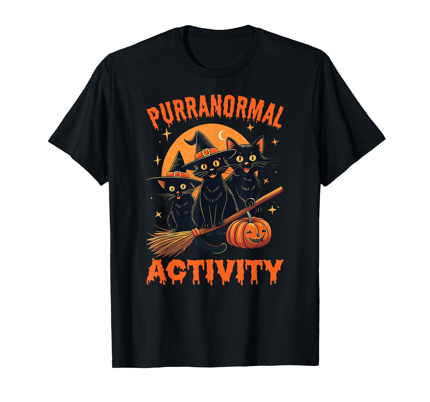 Purranormal Activity Funny Halloween Cat Mom T-Shirt