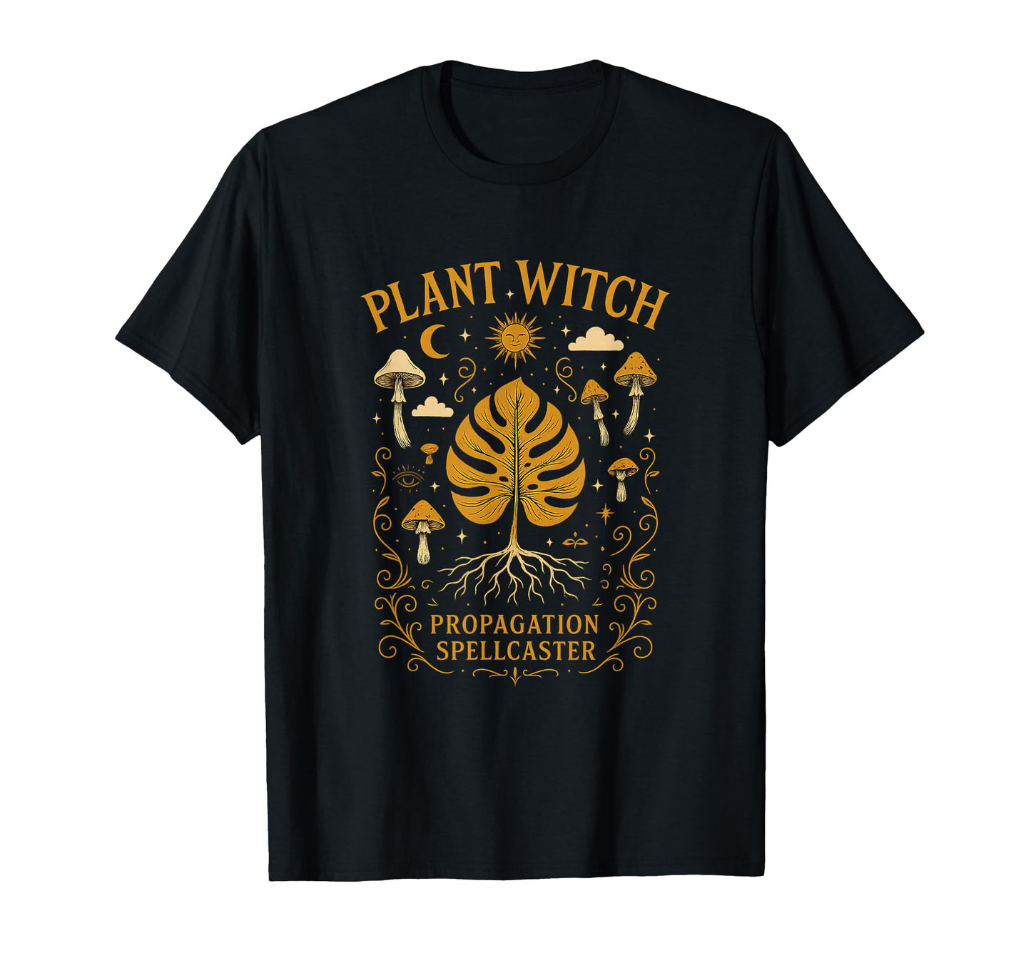 Plant Witch Monstera Propagation Spellcaster T-Shirt