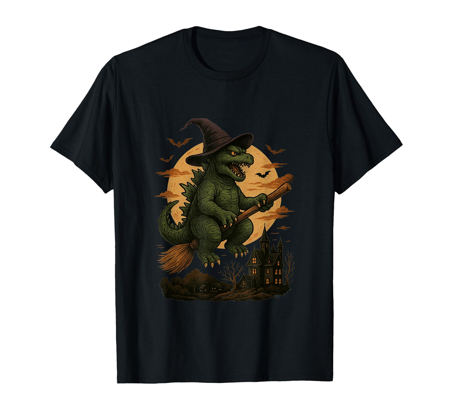 Funny Monster Kaiju Witch for Kids Boys T-Shirt