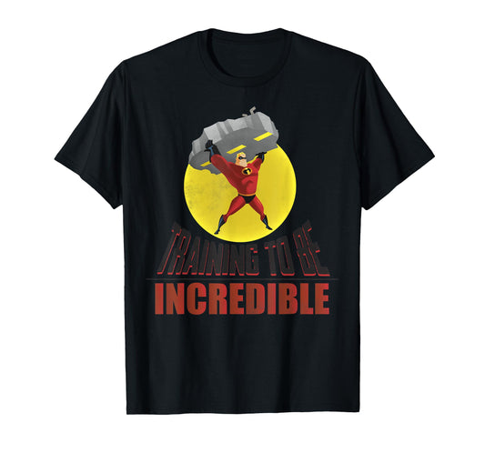 Disney Pixar The Incredibles Training To Be Incredible Logo T-Shirt