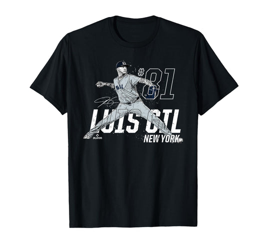 Dynamic Pose Luis Gil New York Baseball MLBPA T-Shirt