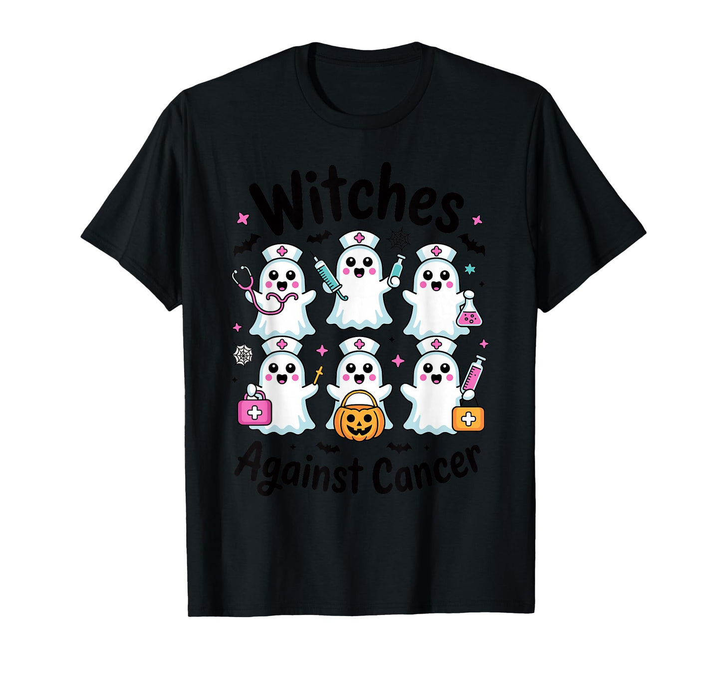 Witches Against Cancer Halloween Awareness October T-Shirt