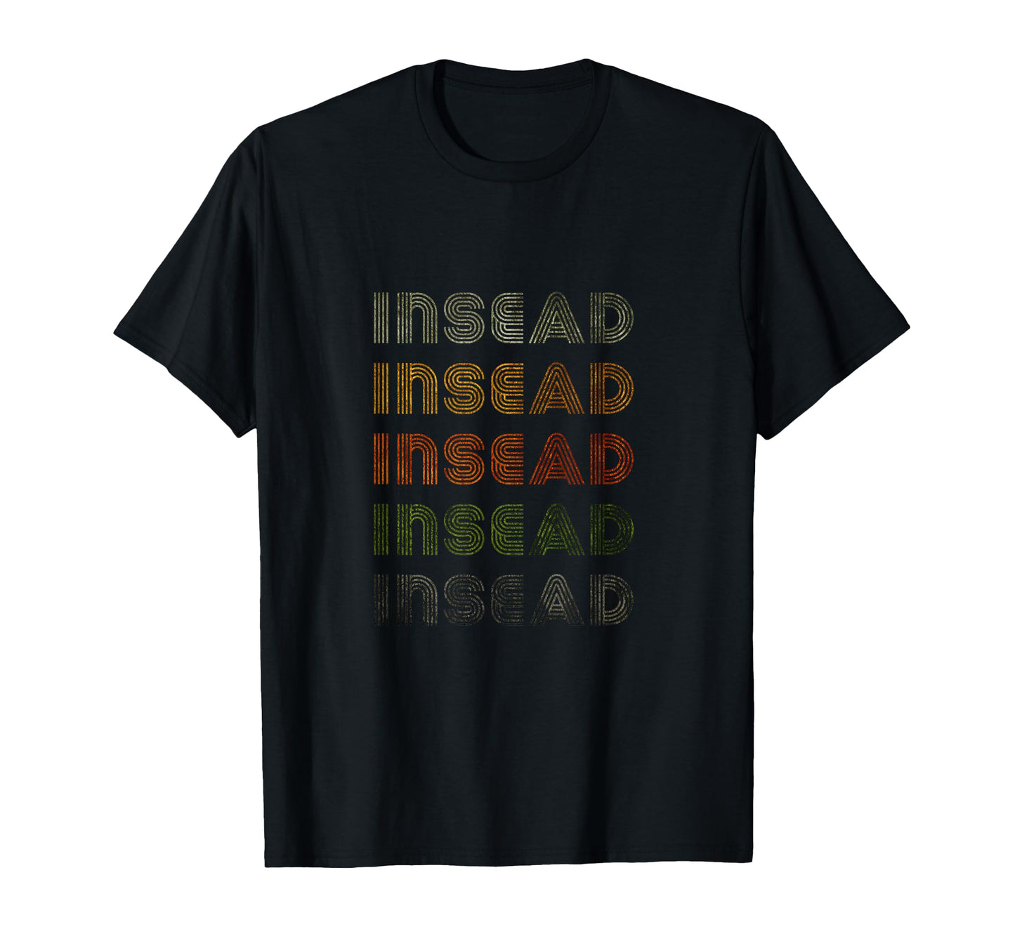 Love Heart Insead Tee Grunge Vintage Style Black Insead T-Shirt