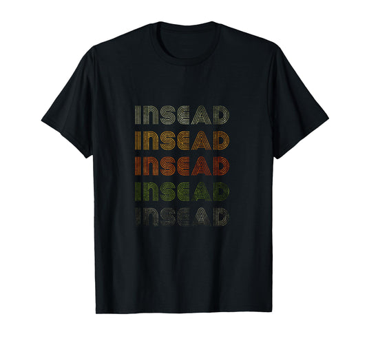 Love Heart Insead Tee Grunge Vintage Style Black Insead T-Shirt