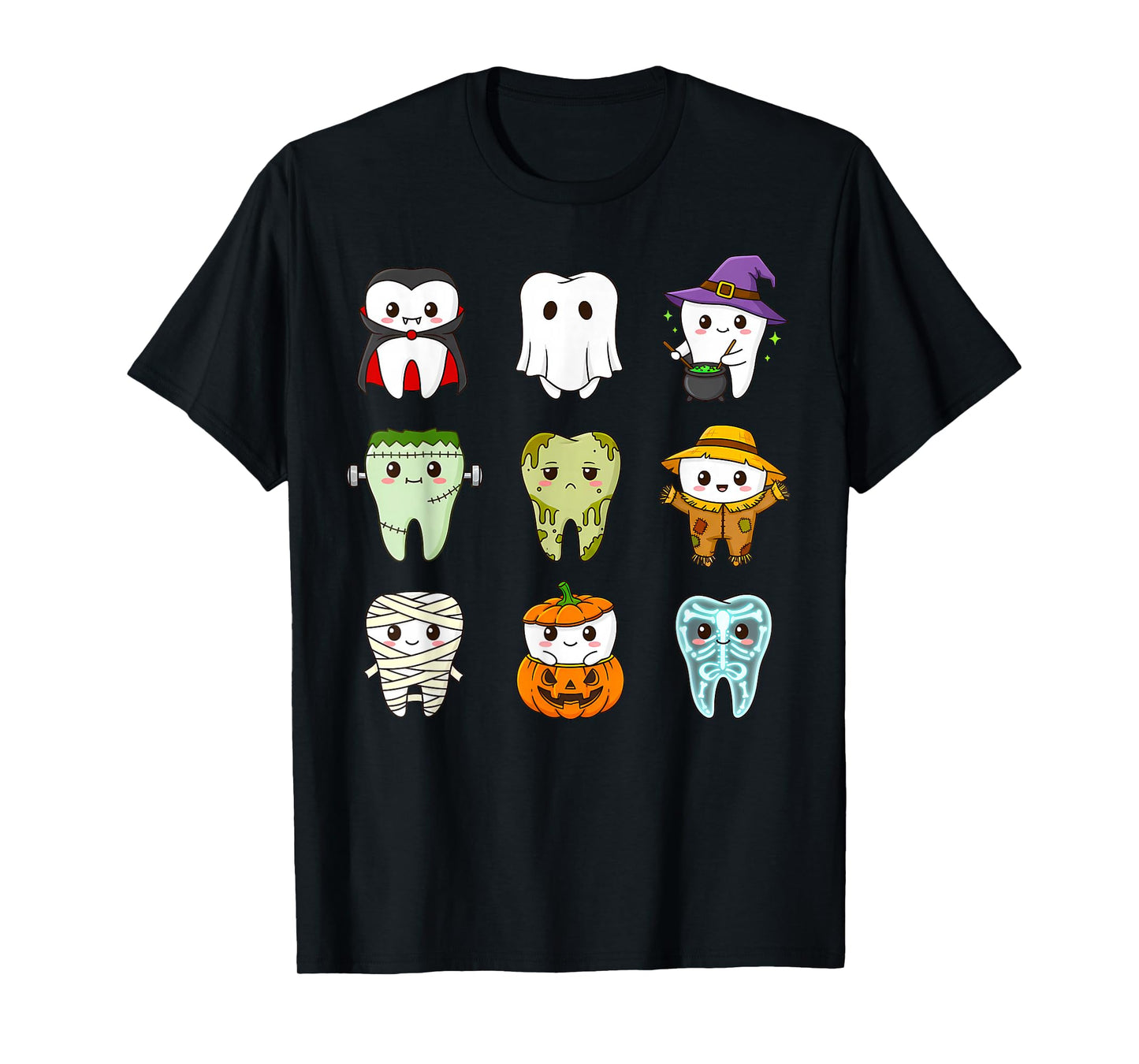 Cute Tooth Squad Halloween Dentist Costume Dental Kids Teeth T-Shirt