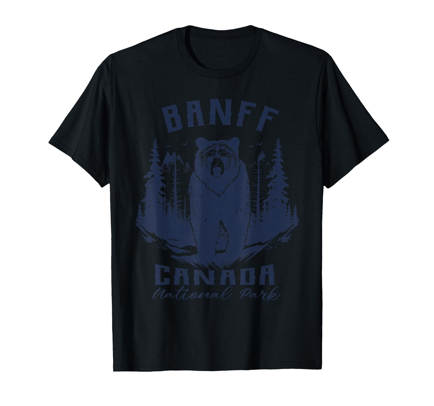 Vintage Banff National Park Canada Souvenir Hiking Camping T-Shirt