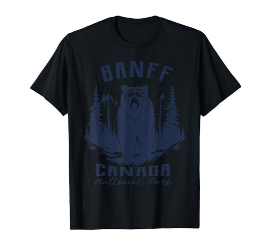 Vintage Banff National Park Canada Souvenir Hiking Camping T-Shirt