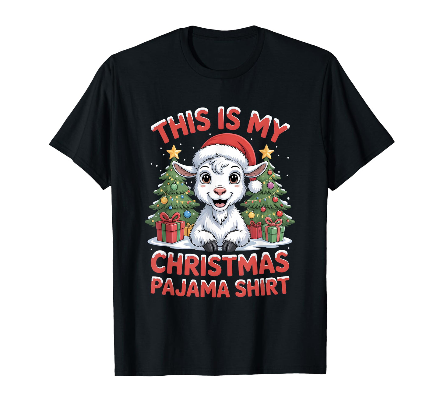 Goat This is My Christmas Pajama T-Shirt